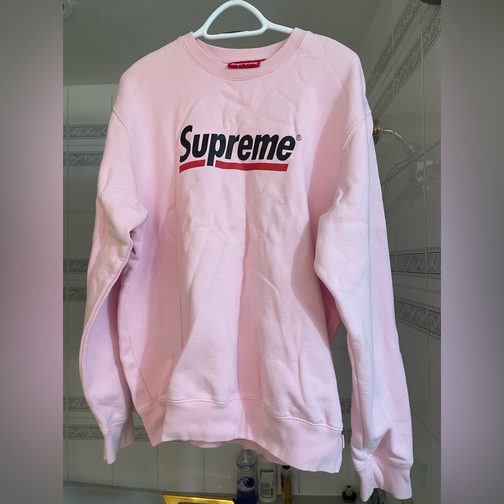 Authentic Supreme Pink unisex Sweater, extra large